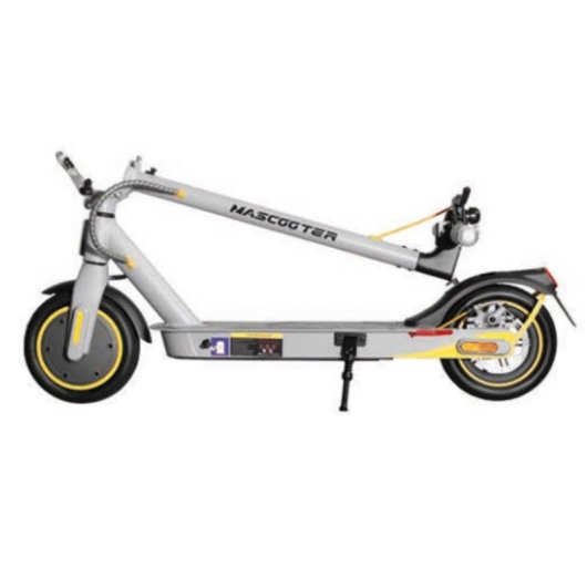 Patinete eléctrico Mascooter S1 Reckless 300W Autonomía 20 km 8,5" Gris y amarillo