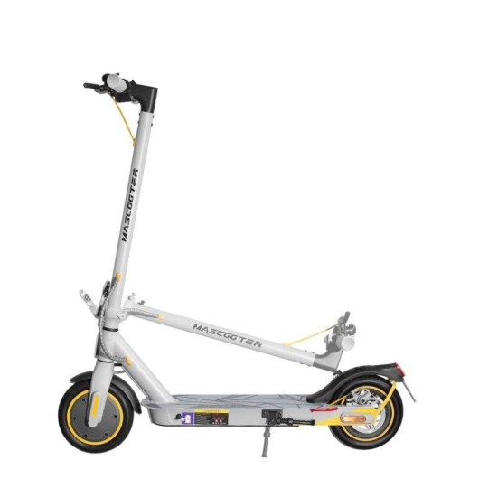 Patinete eléctrico Mascooter S1 Reckless 300W Autonomía 20 km 8,5" Gris y amarillo