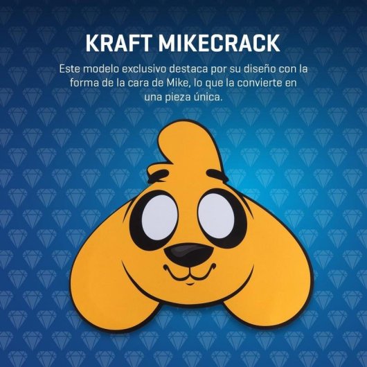 Alfombrilla Gaming KROM Kraft Mikecrack Oval Tela Base de Goma 400 x 360 mm