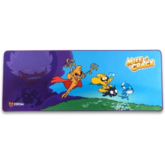 Tappetino KROM Kraft XL Mikecrack 900x350 Blu