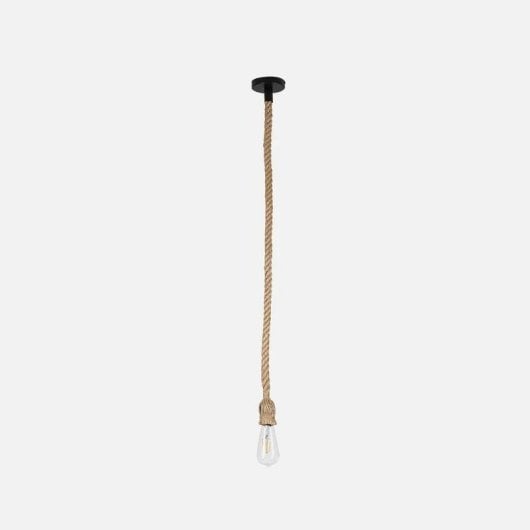Hanglamp Lumit Soga 40W Bruin Touw Ø10 x 50-150 cm