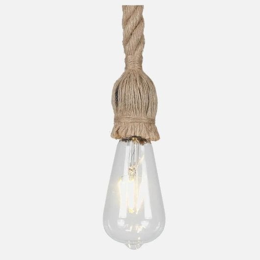 Hanglamp Lumit Soga 40W Bruin Touw Ø10 x 50-150 cm