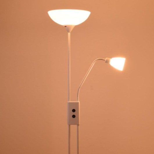 Lámpara de pie Lumit Milano Bel Air 40 W con luz de lectura blanca
