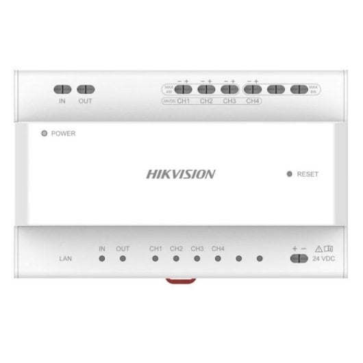 Hikvision DS-KAD704Y IP-converter 2-draads, 4 kanalen, cascade