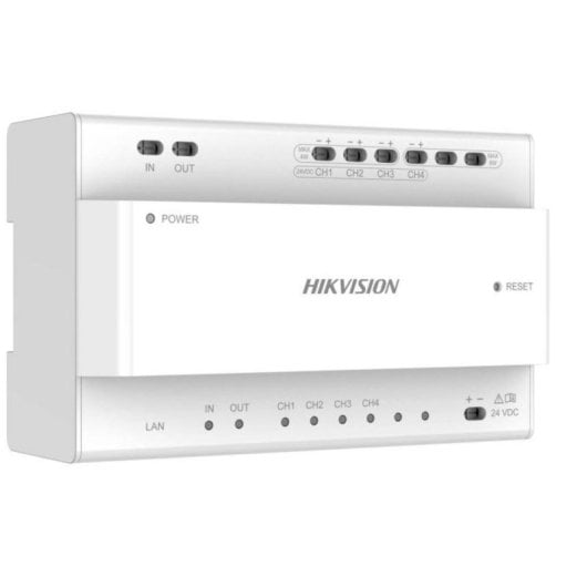 Hikvision DS-KAD704Y IP-converter 2-draads, 4 kanalen, cascade