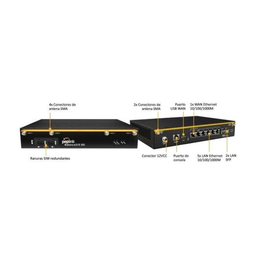 Router Peplink Balance 310 5G LTE 1 Gbps avec 2 ports SFP