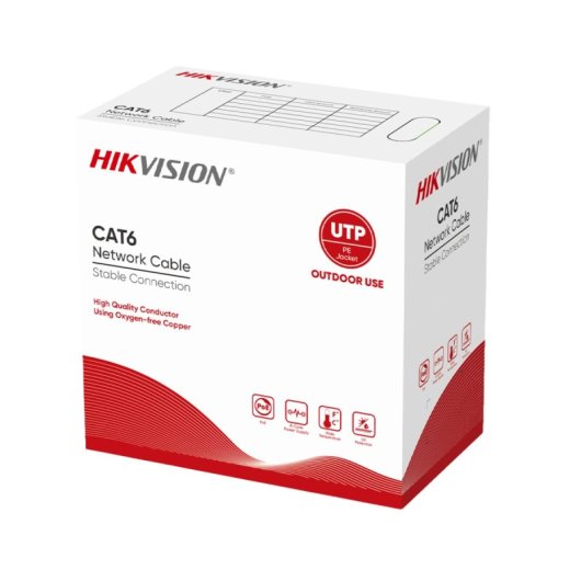 Cabo de rede Hikvision DS-1LN6OUSPE 305m Cat6