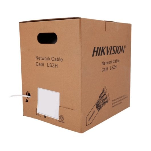 Cable de Red Hikvision DS-1LN6UEL5 CAT6 U/UTP OFC 305 m Blanco