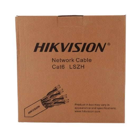 Cable de Red Hikvision DS-1LN6UEL5 CAT6 U/UTP OFC 305 m Blanco