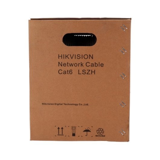 Cable de Red Hikvision DS-1LN6UEL5 CAT6 U/UTP OFC 305 m Blanco