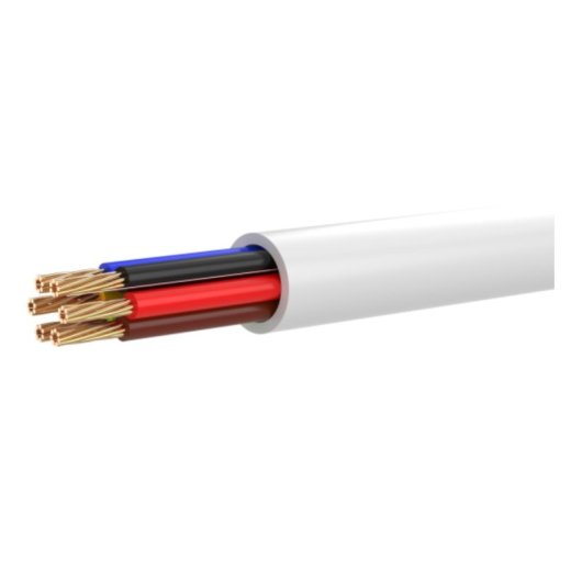 Câble Alarme Hikvision DS-1AC6AUC1 6 Conducteurs 100 m PVC Blanc
