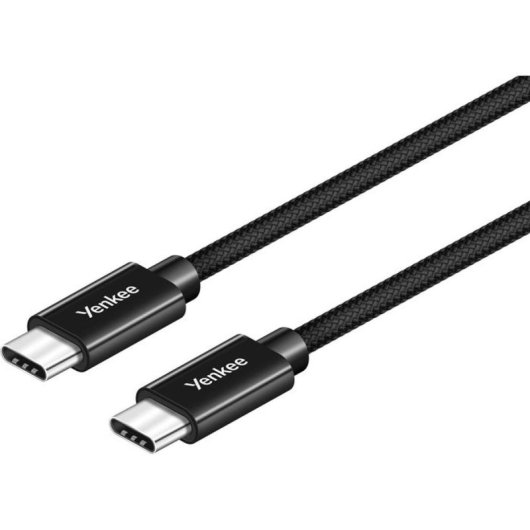 Cable USB-C Yenkee 3 m Sincronización y Carga 60 W USB 2.0