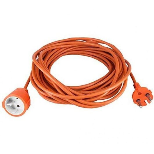 Rallonge extérieure Generic H05VV-F 2x1,5 mm² 25 m orange 16 A avec prise terre