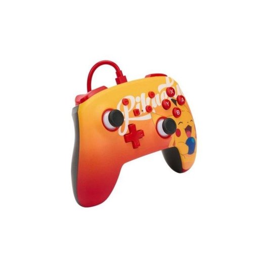 Mando PowerA Oran Berry Pikachu Nintendo Switch USB 3 m Vibración Audio 3,5 mm