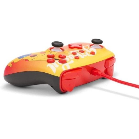 Mando PowerA Oran Berry Pikachu Nintendo Switch USB 3 m Vibración Audio 3,5 mm