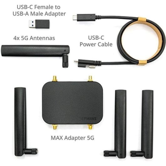 Modem Peplink MAX Adapter 5G 4 Gbps double SIM et eSIM