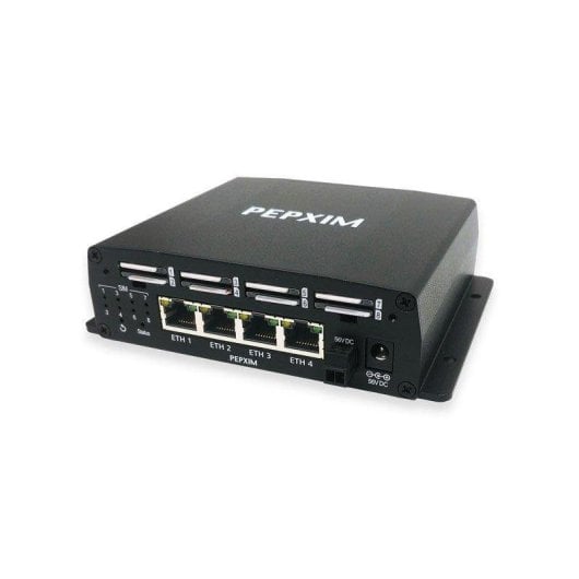 Router Peplink SIM Injector 8 SIMs 4 LAN Poorten Gigabit PoE 56V