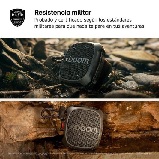 Altavoces LG xboom Rock portátil Bluetooth 6 W IP67 rojo