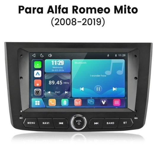 Autoradio Junsun 7" Linux CarPlay Android Auto Wifi Bluetooth Alfa Romeo Mito