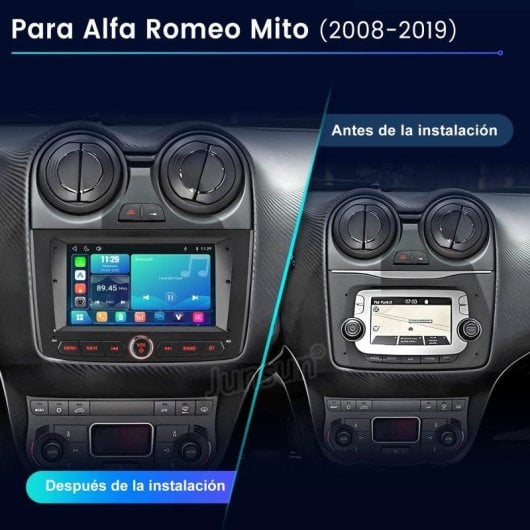 Autoradio Junsun 7" Linux CarPlay Android Auto Wifi Bluetooth Alfa Romeo Mito