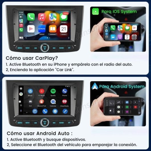 Autoradio Junsun 7" Linux CarPlay Android Auto Wifi Bluetooth Alfa Romeo Mito