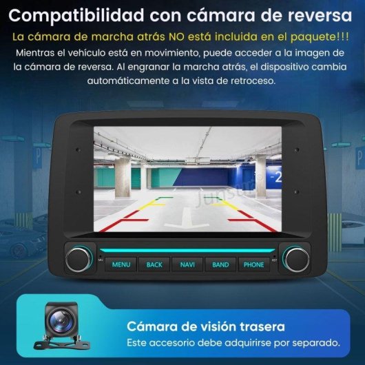 Autoradio JUNSUN 7 IPS 2+64GB Android 15 CarPlay Android Auto GPS