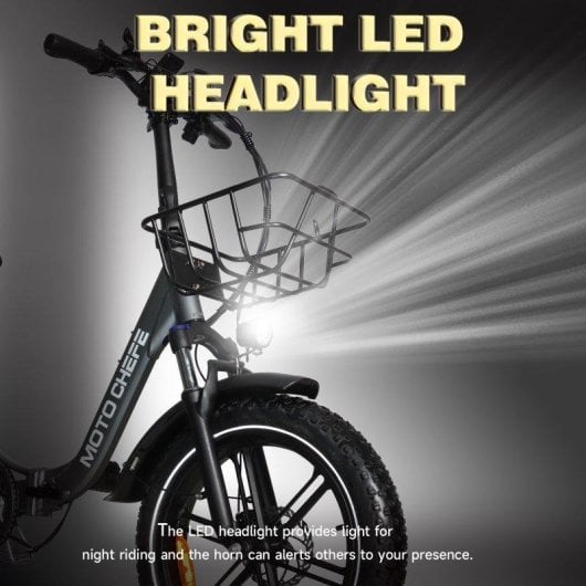 Bicicleta Eléctrica Baolujie Moto Chefe DZ-2030 500 W 48 V 16 Ah 40 km/h