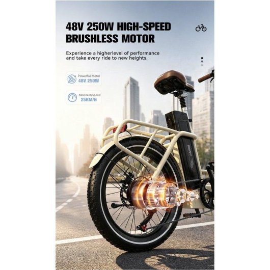 Velo electrique pliant OneSport OT16 Pro 250W 48V 60 km