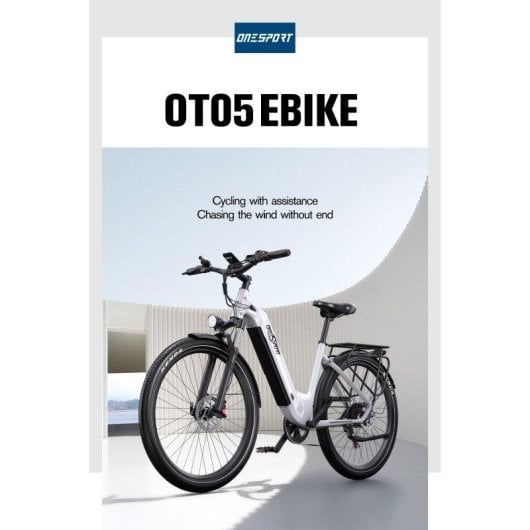 Bicicleta Eléctrica OneSport OT05 Motor 250W 25 km/h Batería 36V 18,2 Ah 27,5"