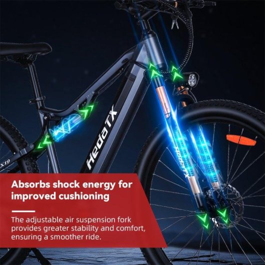 Vélo électrique Hedatx TX19 48V 19,2Ah 27 vitesses pneus 29 pouces