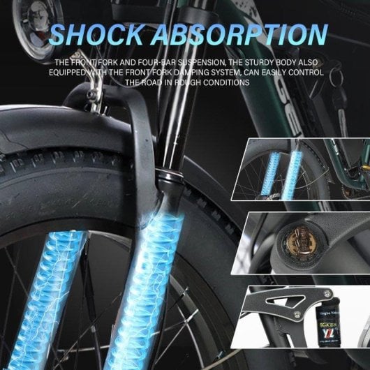 Velo electrique Baolujie DP-2603 Double moteur 1500Wx2