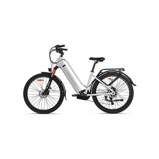 Velo electrique Hedatx TX10 48V 19,2Ah Freins Disque Hydraulique Blanc