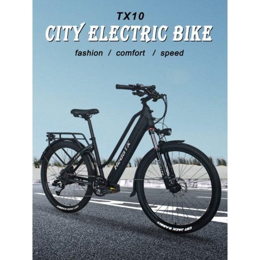 Velo electrique Hedatx TX10 48V 19,2Ah Freins Shimano