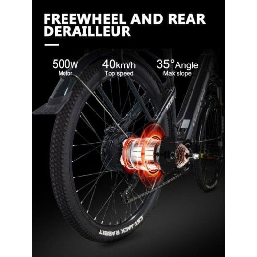 Vélo électrique Hedatx TX10 Batterie 48V 19,2Ah Freins à disque hydraulique