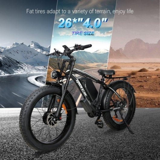 Elektrofahrrad Baolujie DP2602 – Doppelte Federung – 1500W
