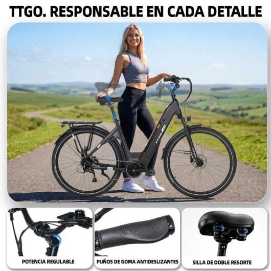 Vélo électrique TTGO C7SE 250W 36V18Ah 28 pouces 25 km/h