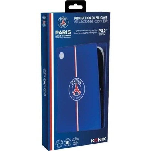 Coque Protectrice Konix PSG pour PlayStation 5 Bleu Silicone Résistant