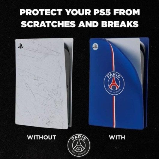 Coque Protectrice Konix PSG pour PlayStation 5 Bleu Silicone Résistant