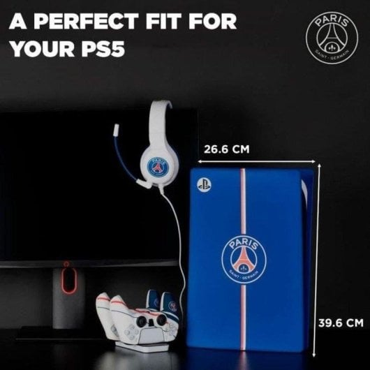 Coque Protectrice Konix PSG pour PlayStation 5 Bleu Silicone Résistant