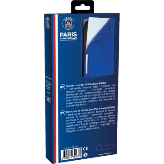 Coque Protectrice Konix PSG pour PlayStation 5 Bleu Silicone Résistant