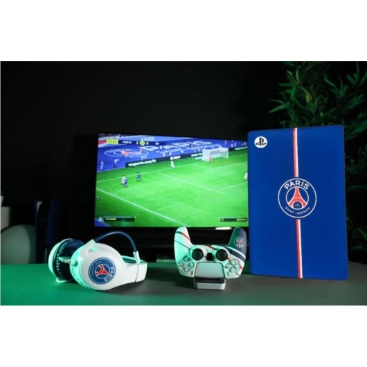 Coque Protectrice Konix PSG pour PlayStation 5 Bleu Silicone Résistant