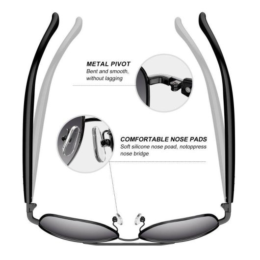 Blackview Gafas Inteligentes con Altavoces Llamadas IP54 UV Doradas