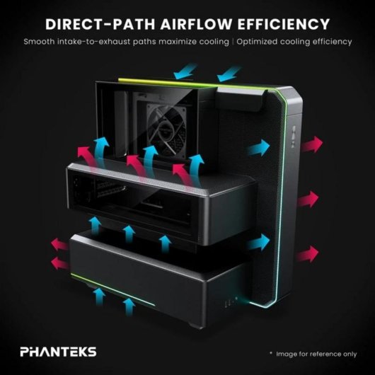 Boîtier PC Phanteks EX5 Midi Tour Noir Verre Trempé