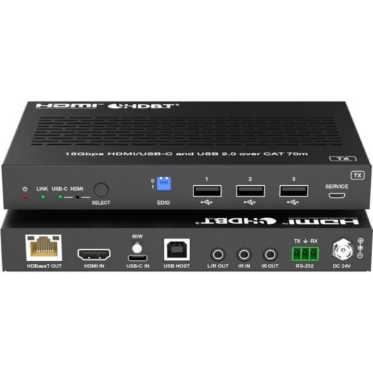 Extenseur HDMI Vivolink VLHUB121-EXT HDBaseT 4K 60Hz USB-C