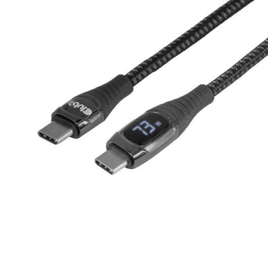 Cable USB-C Seguro Club 3D 240 W con Bloqueo de Datos y Medidor de Potencia 2 m