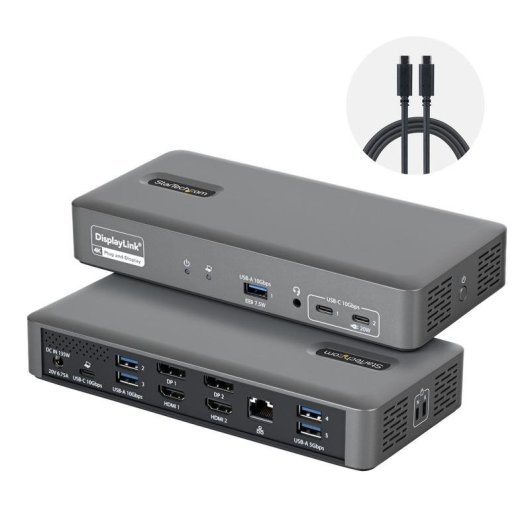 Dockingstation StarTech SmartDock USB-C 96 W für zwei 4K-Monitore