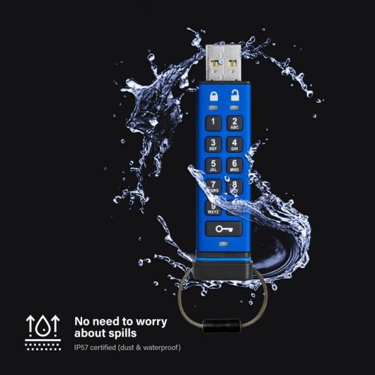 Memoria USB iStorage datAshur Pro 64 GB USB 3.2 azul