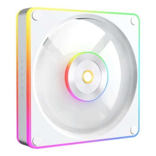 Ventilador de caja Ocypus Sigma F12 WH ARGB 120 mm blanco