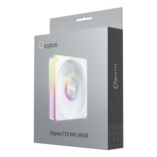 Ventilador de caja Ocypus Sigma F12 WH ARGB 120 mm blanco