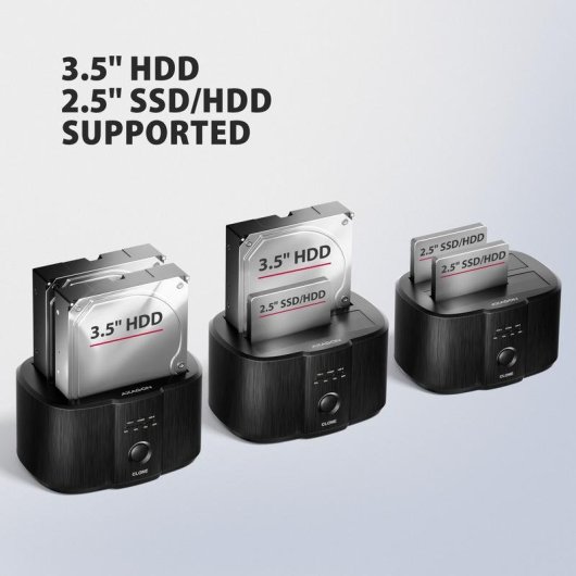 Base de conexao Axagon ADSA-SC para 2 discos SATA USB-C